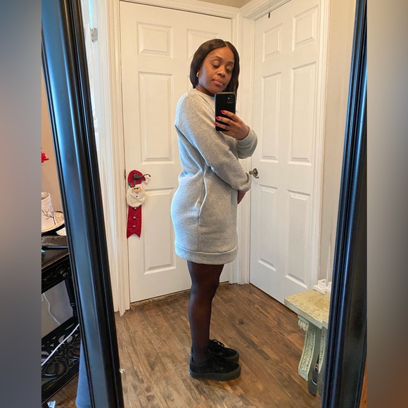 Grey Sweater Dress - Picture 3 of 9